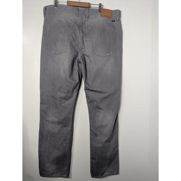 Lucky Brand Men's 121 Heritage Slim Denim Jeans Perth Gray 36x32 Distressed - Picture 4 of 13